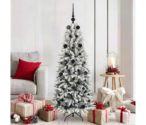 Dirbtinė Kalėdų Eglutė Su 150 Led S Stovu Balta 150 Cm