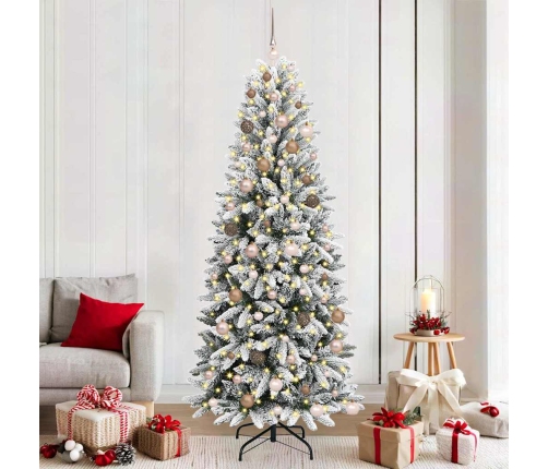 Mākslīgāziemassvētkueglīte Balts 78 X 78 X 210 Cm Pvc Vidaxl