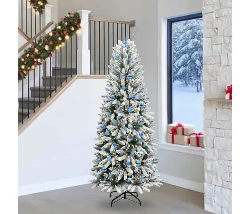 Dirbtinė Kalėdų Eglutė Su 300 Led Balta 93 X 93 X 240 Cm