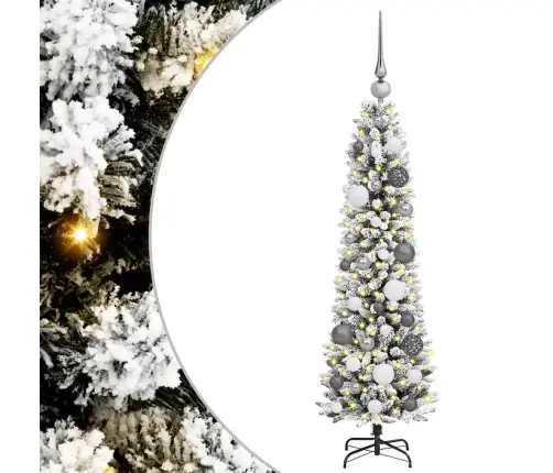 Tehisjõulupuu Koos Alusega Valge 120 Cm Pvc, Metall Ja Plastik