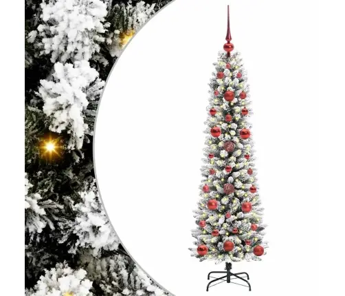 Tehisjõulupuu Roheline Ja Valge 120 Cm Pvc, Metall Ja Plastik