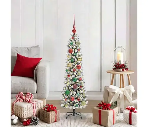 Tehisjõulupuu Koos Alusega Valge 120 Cm Pvc, Metall Ja Plastik