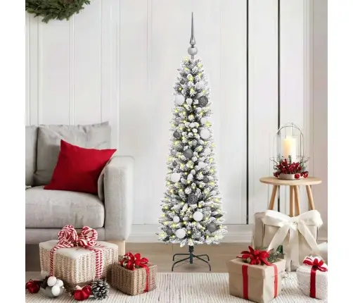 Mākslīgā Ziemassvētku Eglīte Su 150 Led Ar Statīvu Balts 150 Cm Vidaxl