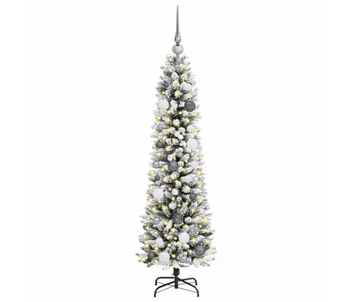 Mākslīgā Ziemassvētku Eglīte Su 150 Led Ar Statīvu Balts 150 Cm Vidaxl