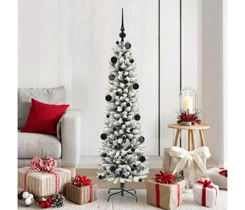 Tehisjõulupuu Koos Alusega Valge 150 Cm Pvc, Metall Ja Plastik