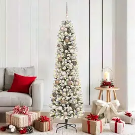 Mākslīgā Ziemassvētku Eglīte Su 300 Led Ar Statīvu Balts 180 Cm Vidaxl Mākslīgā Ziemassvētku Eglīte Su 300 Led Ar Statīvu Balts 180 Cm Vidaxl