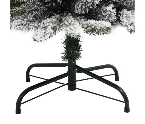 Dirbtinė Kalėdų Eglutė Su 300 Led S Stovu Žalia Ir Balta 180 Cm