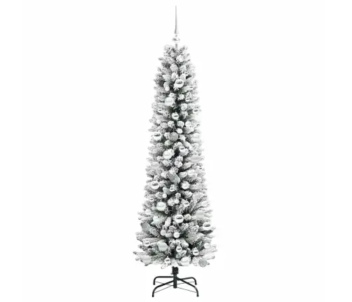 Mākslīgā Ziemassvētku Eglīte Su 300 Led Zaļš Un Balts 180 Cm Vidaxl