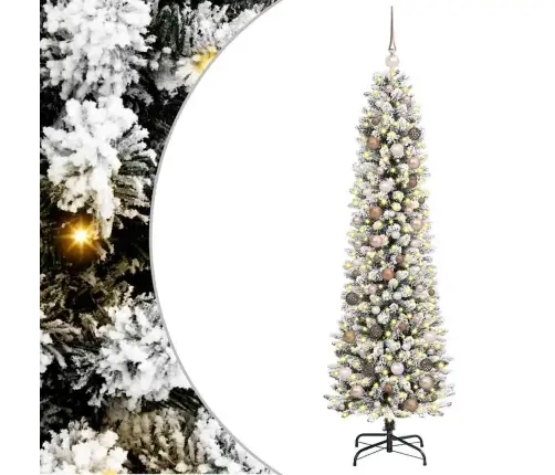 Mākslīgāziemassvētkueglīte Ar Statīvu Balts 210Cm Pvc Vidaxl