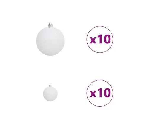 Tehisjõulupuu Koos Alusega Valge 210 Cm Pvc, Metall Ja Plastik