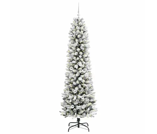 Mākslīgā Ziemassvētku Eglīte Su 300 Led Zaļš Un Balts 210 Cm Vidaxl