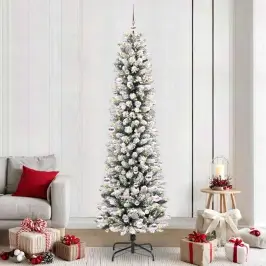 Mākslīgā Ziemassvētku Eglīte Su 300 Led Zaļš Un Balts 240 Cm Vidaxl