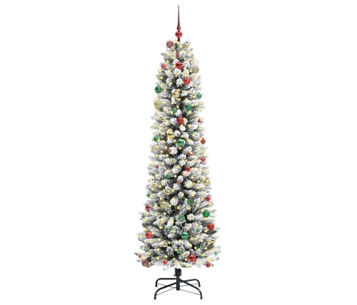 Mākslīgā Ziemassvētku Eglīte Su 300 Led Zaļš Un Balts 240 Cm Vidaxl
