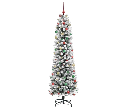 Mākslīgā Ziemassvētku Eglīte Su 300 Led Zaļš Un Balts 240 Cm Vidaxl