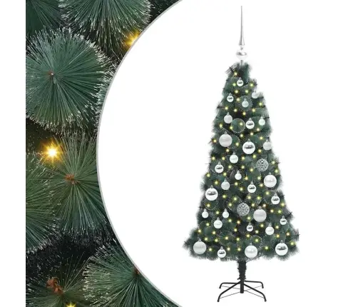 Tehniline Eelnevalt Valgustatud Jõulupuu Pallide Komplektiga