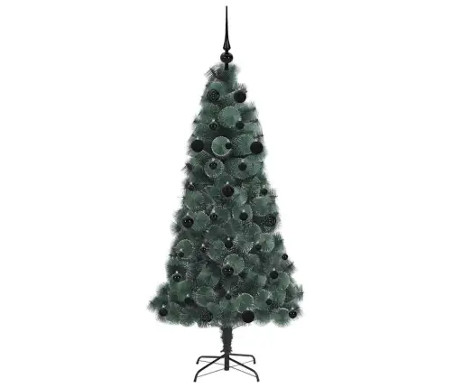 Dirbtinis Išankstinio Apšvietimo Kalėdų Medelis Su Kamuoliukų Rinkiniu