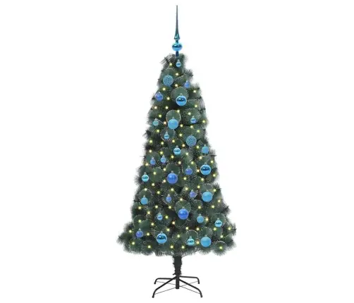 Dirbtinis Iš Anksto Apšviestas Kalėdų Medis Su Kamuoliukų Rinkiniu Dirbtinis Iš Anksto Apšviestas Kalėdų Medis Su Kamuoliukų Rinkiniu