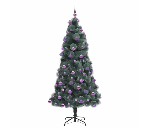 Tehiselt Valgustatud Jõulupuu Koos Pallikomplektiga 210 Cm