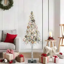 Ziemassvētku Eglīte Su 150 Led Balts 120 Cm Pe Un Tērauds Vidaxl