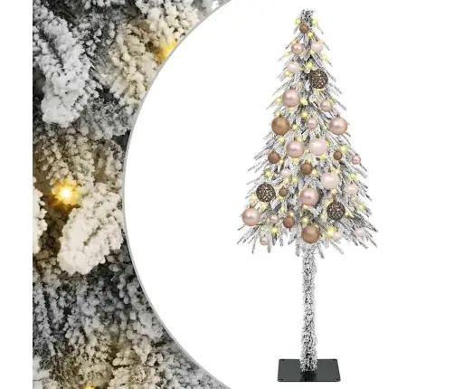 Ziemassvētku Eglīte Ar Led Sloksnes Lukturiem Balts 120 Cm Pe Vidaxl