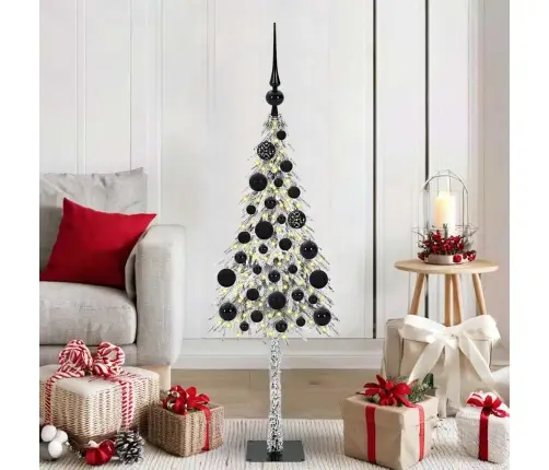 Ziemassvētku Eglīte Su 150 Led Balts 120 Cm Pe Un Tērauds Vidaxl