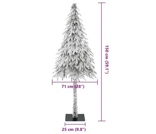 Mākslīgā Ziemassvētku Eglīte Balts 150 Cm Pe Vidaxl