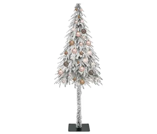 Jõulupuu Koos 150 Led-Iga Koos Alusega Valge 150 Cm Pe Ja Teras