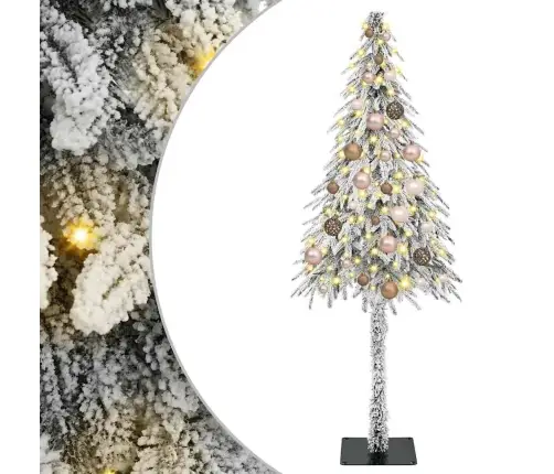 Jõulupuu Koos 150 Led-Iga Koos Alusega Valge 150 Cm Pe Ja Teras