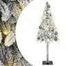 Jõulupuu Koos 150 Led-Iga Koos Alusega Valge 150 Cm Pe Ja Teras