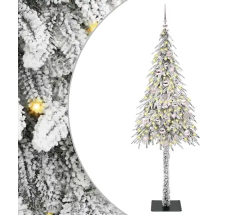 Jõulupuu Koos 150 Led-Iga Koos Alusega Valge 150 Cm Pe Ja Teras