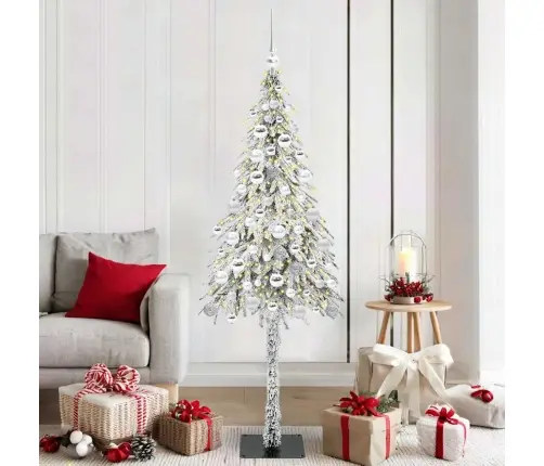 Jõulupuu Koos 300 Led-Iga Koos Alusega Valge 180 Cm Pe Ja Teras