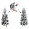Jõulupuu Koos 300 Led-Iga Koos Alusega Valge 210 Cm Pe Ja Teras Jõulupuu Koos 300 Led-Iga Koos Alusega Valge 210 Cm Pe Ja Teras