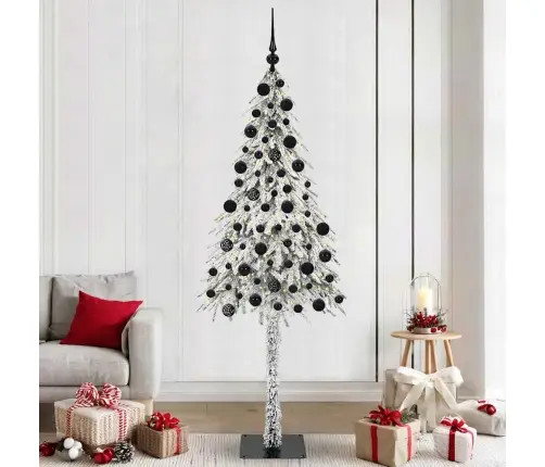Jõulupuu Koos 300 Led-Iga Koos Alusega Valge 210 Cm Pe Ja Teras