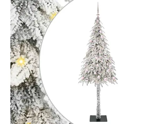 Kalėdų Eglutė Su 300 Led S Stovu Balta 210 Cm Pe Ir Plienas