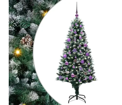 Mākslīgā Ziemassvētku Eglīte Su 150 Led Ar Statīvu Zaļa 150 Cm Vidaxl