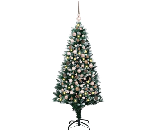 Tehisjõulupuu Roheline 180 Cm Pvc Ja Teras Ja Plast