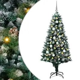 Mākslīgā Ziemassvētku Eglīte Su 300 Led Ar Statīvu Zaļa 180 Cm Vidaxl