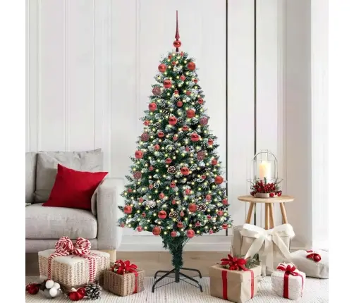 Tehisjõulupuu Roheline 180 Cm Pvc Ja Teras Ja Plast Tehisjõulupuu Roheline 180 Cm Pvc Ja Teras Ja Plast