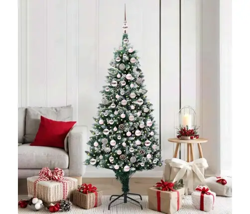 Dirbtinė Kalėdų Eglutė Žalia 180 Cm Pvc Ir Plienas Ir Plastikas Dirbtinė Kalėdų Eglutė Žalia 180 Cm Pvc Ir Plienas Ir Plastikas