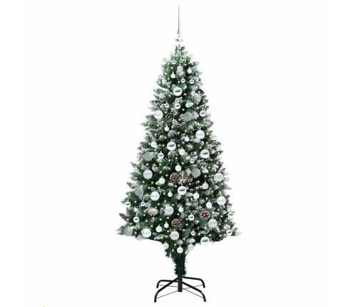 Tehisjõulupuu Roheline 180 Cm Pvc Ja Teras Ja Plast Tehisjõulupuu Roheline 180 Cm Pvc Ja Teras Ja Plast