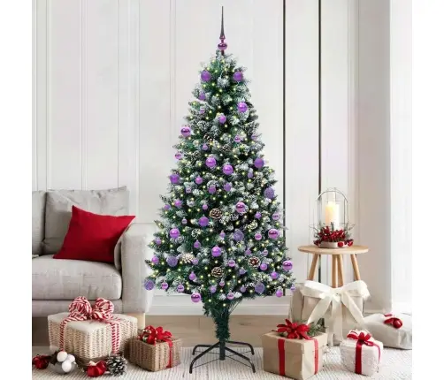 Mākslīgā Ziemassvētku Eglīte Su 300 Led Ar Statīvu Zaļa 180 Cm Vidaxl