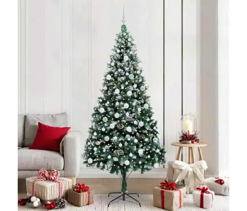 Mākslīgā Ziemassvētku Eglīte Zaļa 210 Cm Pvc Vidaxl