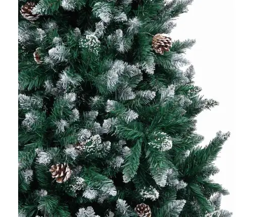 Dirbtinė Kalėdų Eglutė Žalia 210 Cm Pvc Ir Plienas Ir Plastikas