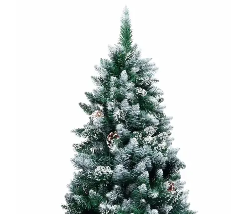 Dirbtinė Kalėdų Eglutė Žalia 210 Cm Pvc Ir Plienas Ir Plastikas