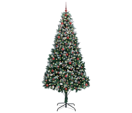 Dirbtinė Kalėdų Eglutė Žalia 240 Cm Pvc Ir Plienas Ir Plastikas
