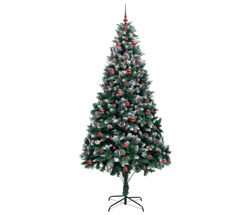 Dirbtinė Kalėdų Eglutė Žalia 240 Cm Pvc Ir Plienas Ir Plastikas