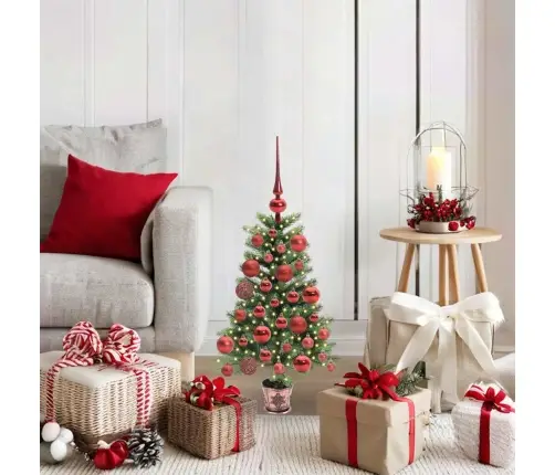 Ziemassvētku Eglīte Su 150 Led Ar Statīvu Zaļa 65 Cm Pe Vidaxl