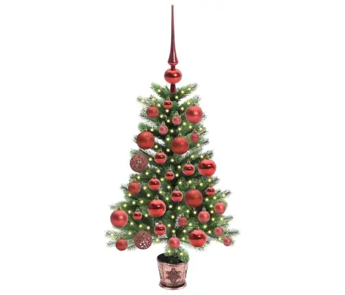 Ziemassvētku Eglīte Su 150 Led Ar Statīvu Zaļa 65 Cm Pe Vidaxl