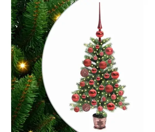 Ziemassvētku Eglīte Su 150 Led Ar Statīvu Zaļa 65 Cm Pe Vidaxl