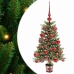 Ziemassvētku Eglīte Su 150 Led Ar Statīvu Zaļa 65 Cm Pe Vidaxl